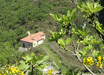 Veduta della chiesa della Madonna della Neve cenobio Basiliano 